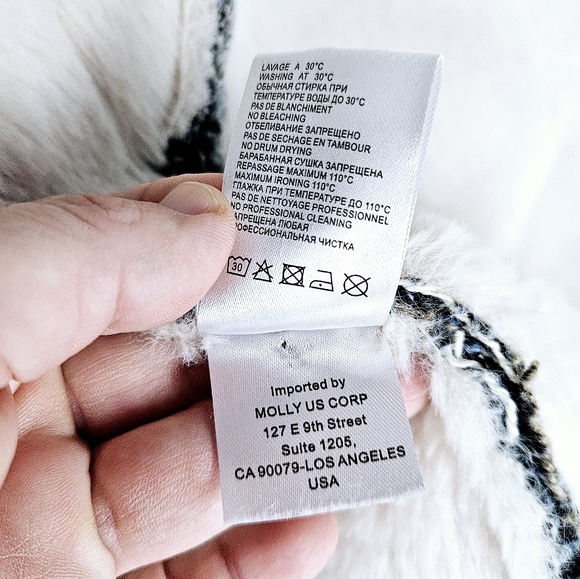 MOLLY BRACKEN | faux fur lined tweed button up coat - Picture 8 of 9